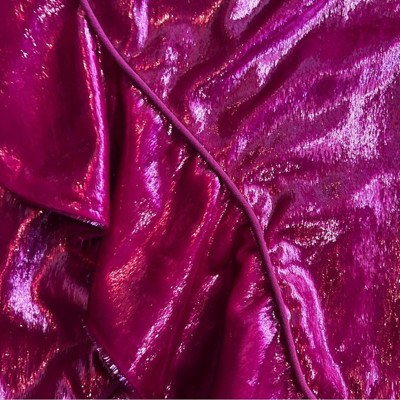 NWT Self Portrait pink velvet ruffle mini skirt - Picture 6 of 13